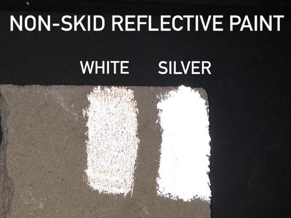 Non Skid Reflective White Paint 4 oz high visibility non skid