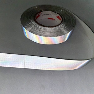 Reflektierendes Oralite V82 Material | 2,5 cm | am Fuss | Weiß/Silber