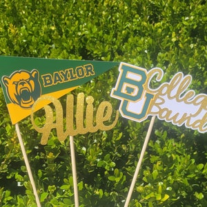 Graduation centerpiece sticks | class of 2025 | College Bound | College Graduation |Graduation Table Decor, Graduation Party