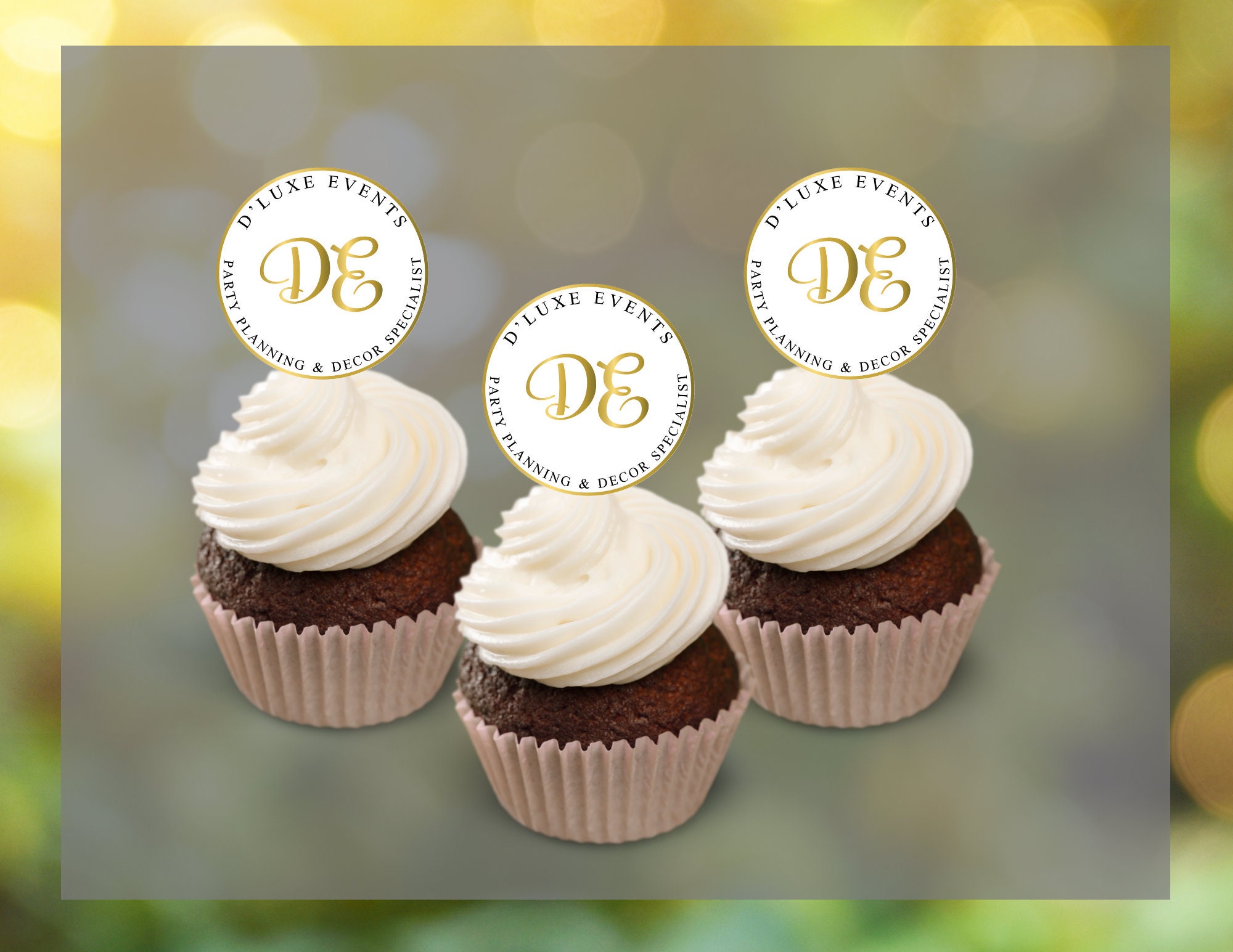 Custom Cupcake Toppers Graduation Cupcake Toppers Logo Etsy