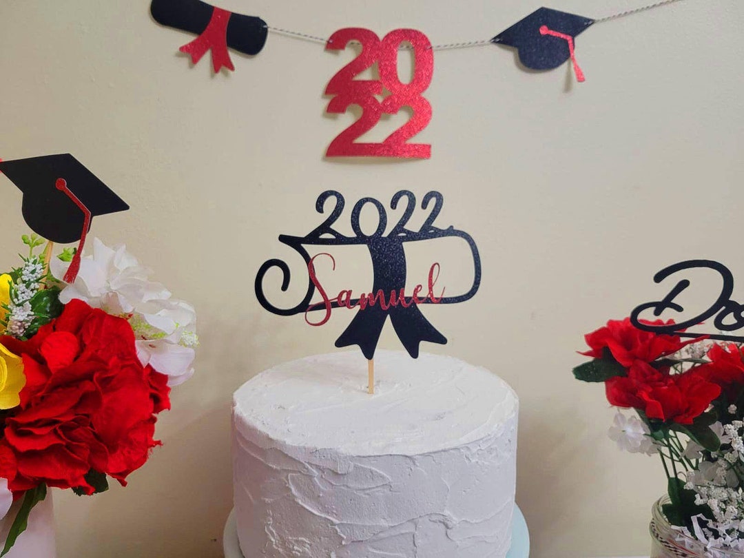 Class of 2023 Diploma Cake Topper Personalized Graduation - Etsy