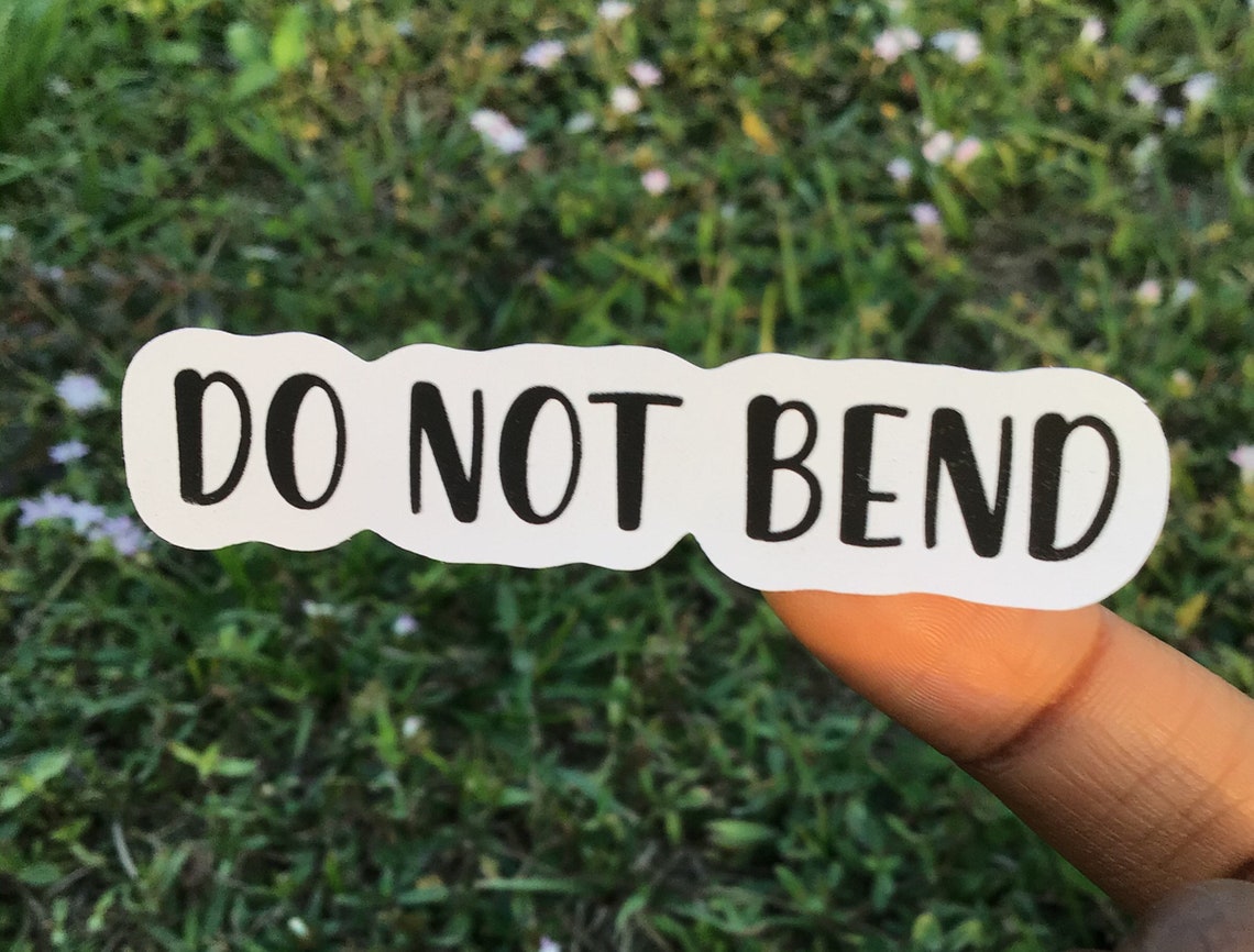 do not bend stickers printable stickers fragile do not bend etsy