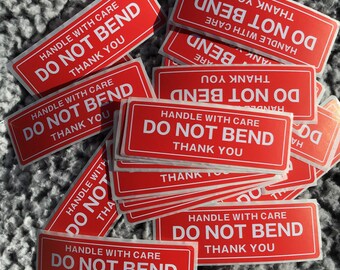 Family Cart "DO NOT DROP / FRAGILE" Stickers – Yellow/Red, Handle With Care, Shipping Labels, 1 Roll? (Check Quantity)