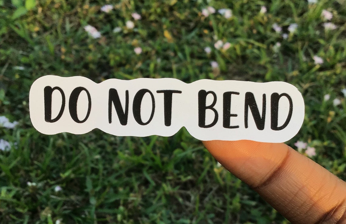 Do Not Bend Stickers printable stickers fragile do not bend | Etsy