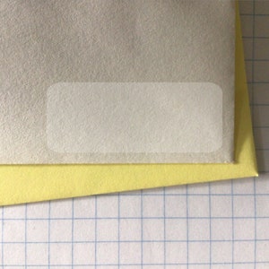 120 Blank Labels, Clear Name Labels, Simple Text Labels, Personalized Address Labels, Return Mailing Stickers, Envelope Labels