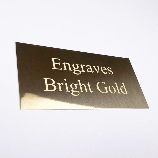 4"x2" Engraved Bright Brass Plate, Personalized Metal Plate, Engraved Plaque, Engraved Trophy Plate