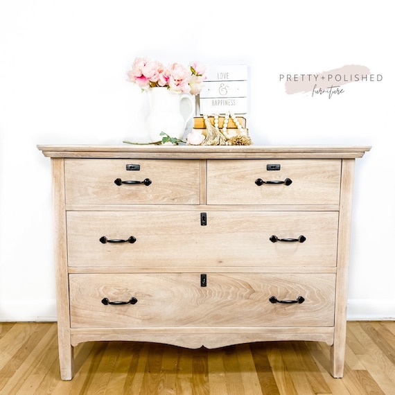 SOLD Refinished Raw Wood Dresser Etsy UK