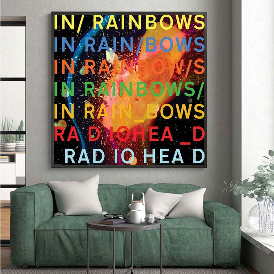 Radiohead In Rainbows Poster Album Cover Art Etsy