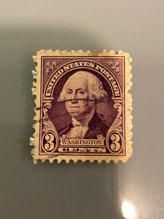 Rare Washington 3 Cent Stamp Etsy