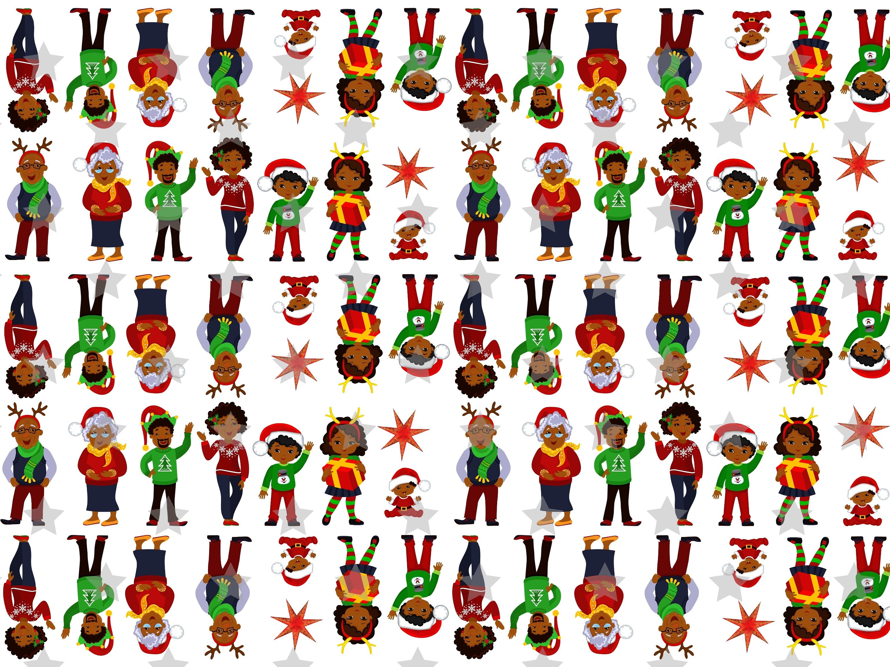 African American Gift Wrap Black Wrapping Paper Christmas - Etsy
