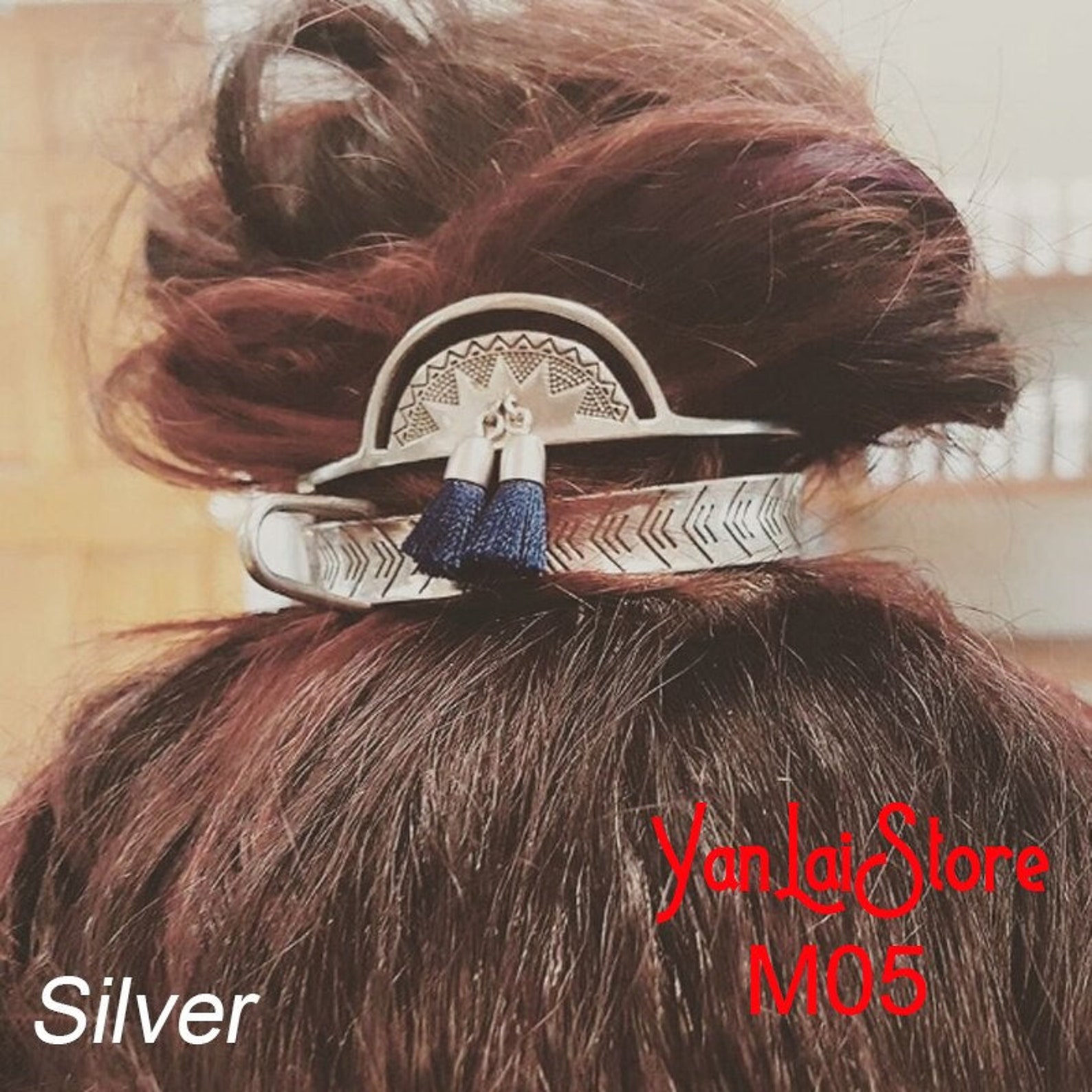 Hair Cage Bun Bun Messy Metal Ponytail Bun Holder Plata Etsy