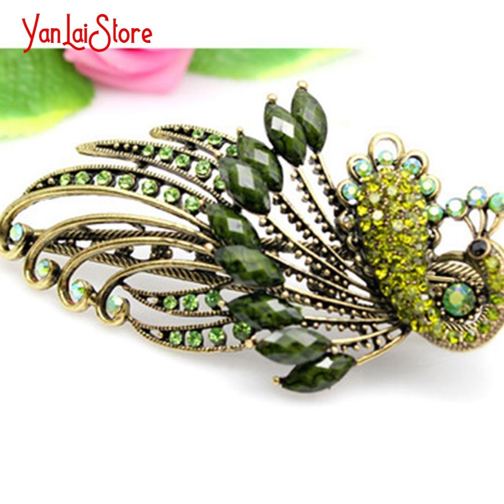 Women Fashion Large Fancy Rhinestones Hair Claw Clips Hair Etsy