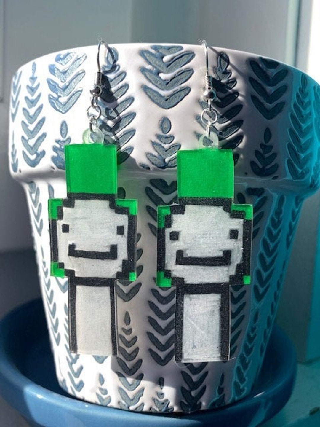 Sapnap Dream Team Dream SMP Minecraft Skin Handmade Shrinky 