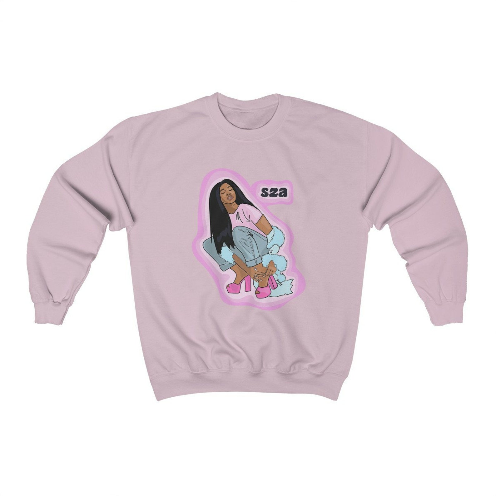 SZA Vintage Art Sweatshirt SZA Vintage Art Sweater Etsy