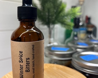 Winter Spice Cocktail Bitters: Organic Warm Spice Holiday Drink Mixer