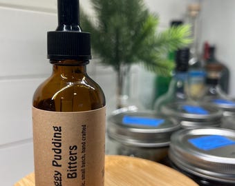 Figgy Pudding Cocktail Bitters: Organic Spiced Holiday Drink Mixer