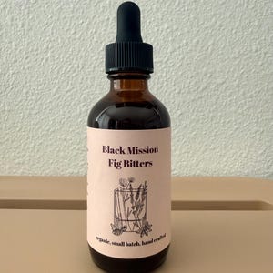 Black Mission Fig Cocktail Bitters: Organic Fall/Winter Drink Mixer