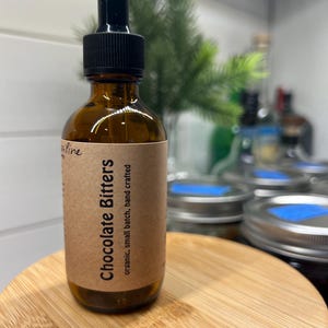 Chocolate Bitters | Rich Cocktail Bitters | Old Fashioned Mixer | Dessert Drink Bitters | Whiskey & Rum Ingredient | Organic
