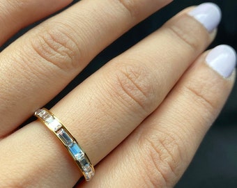 18k plated stainless steel ring