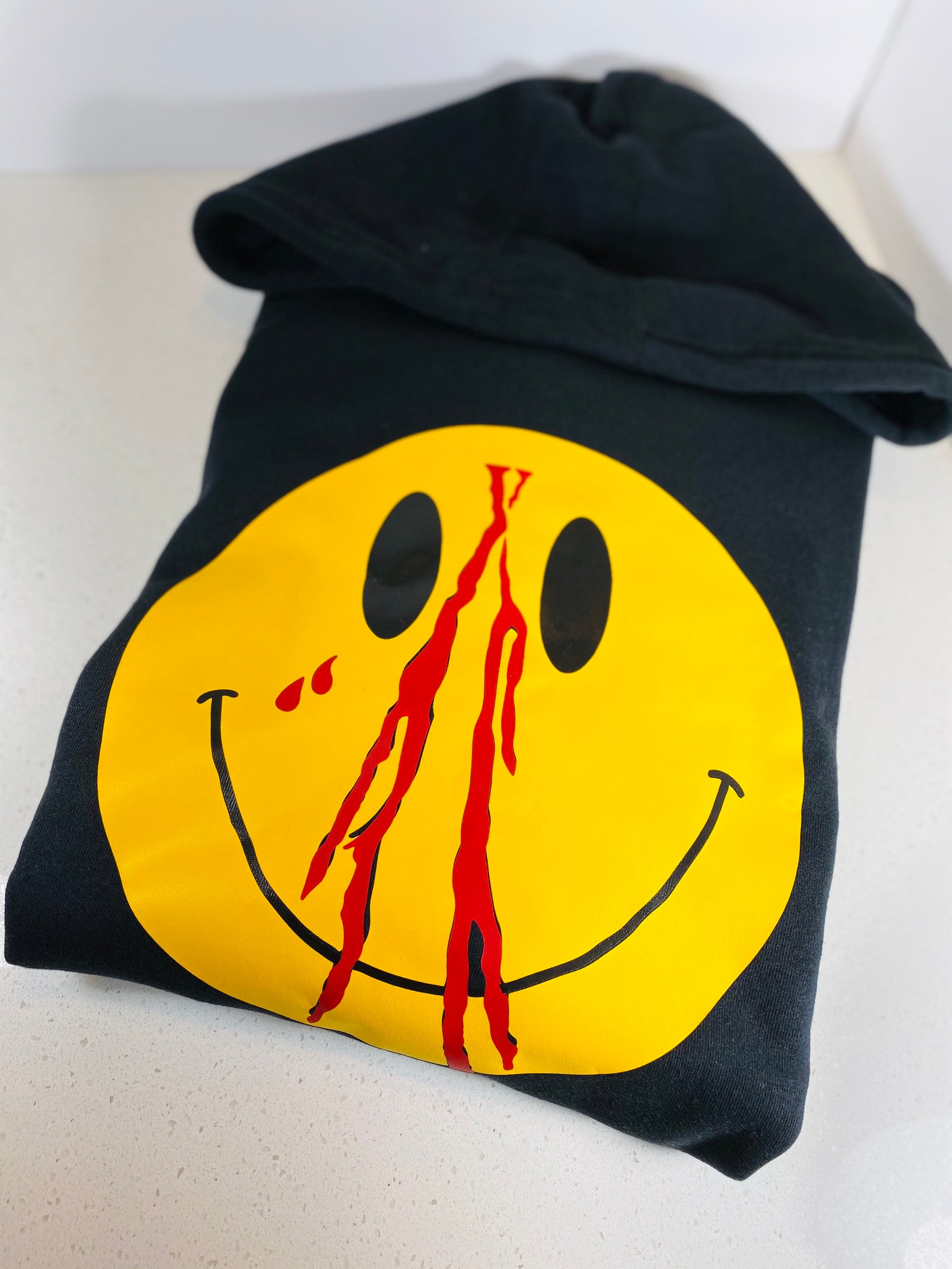 vlone smiley face hoodie