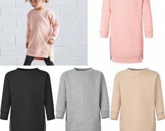 Personalised Sweatshirt Dresses in pink, taupe, grey, mauve & black