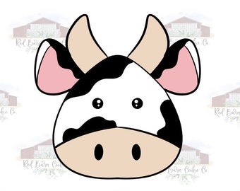 2.5" Cow Cookie Cutter Digital STL Download
