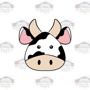 4&quot; Cow Cookie Cutter Digital STL Download