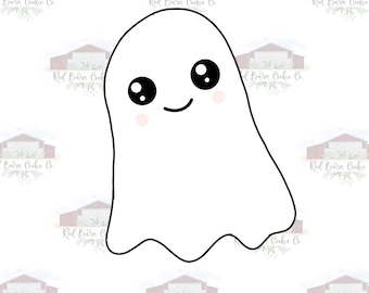 Ghost Cookie Cutter & Fondant Digital STL Descargar