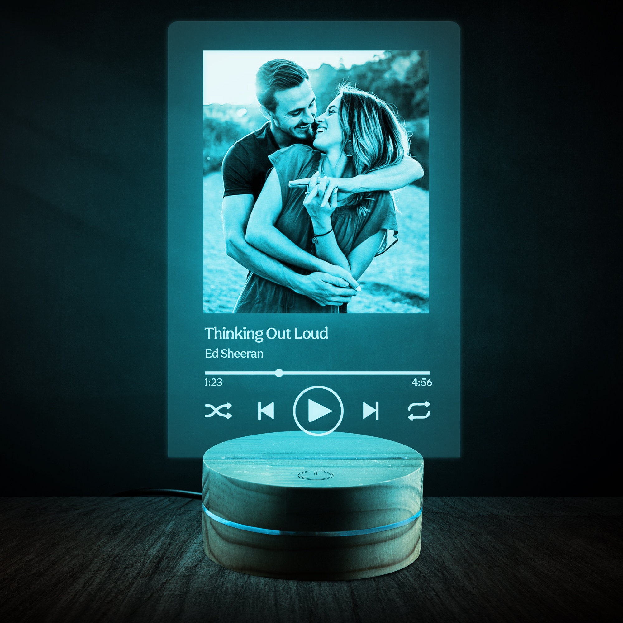 Personalized Spotify Song Led Lamp Custom Acrylic Music Etsy