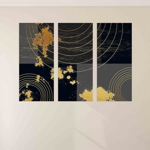 Geometrische muster Moderne abstrakte Kunst Wandcollage Kit Multi-Panel-Leinwand Wandkunst Leinwandmalerei Abstrakte Wandkunst Hauswanddekor