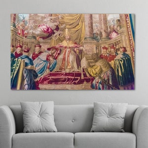 Vatican Museum Canvas Painting: Ancient Rome Religious Wall Art