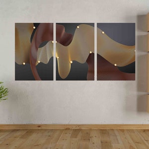 Geometrische Muster Moderne abstrakte Kunst Multi-Panel Leinwand Wandkunst Leinwand Malerei Abstrakte Wand Kunst Home Wand Dekor Wandcollage Kit