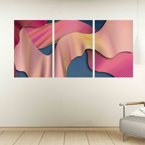 Moderne abstrakte Kunst Geometrische Muster Collage Kit Multi-Panel-Leinwand Wandkunst Leinwandmalerei Abstrakte Wandkunst Hauswanddekor