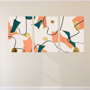 Abstrakte Wandkunst Abstrakte Malerei Home Wanddekor Moderne abstrakte Kunst Multi-Panel-Leinwand-Kunst Leinwandmalerei