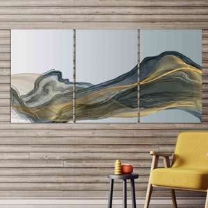 Moderne abstrakte Kunst Abstrakter Druck Multi-Panel Leinwand Raumdekor Abstrakte Wandkunst Abstrakte Malerei Extra große Wandkunst