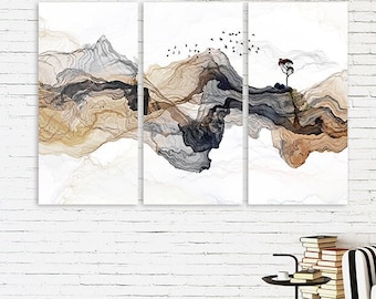Abstract wall art paintings on canvas, home wall decor, canvas painting, housewarming and wedding gift