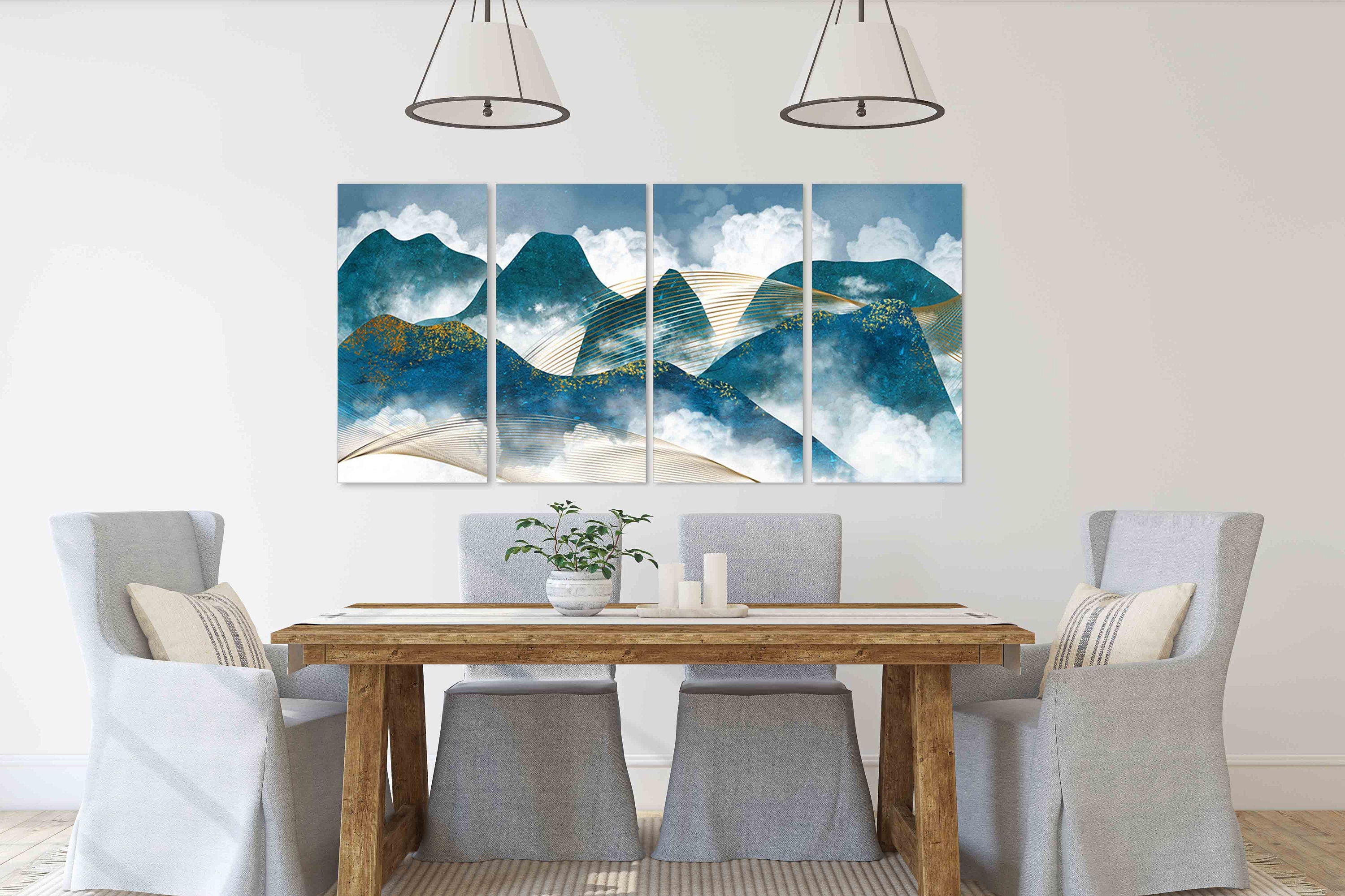 Blue Ridge Mountains Wall Art Mountain Line Art Wall Print Etsy