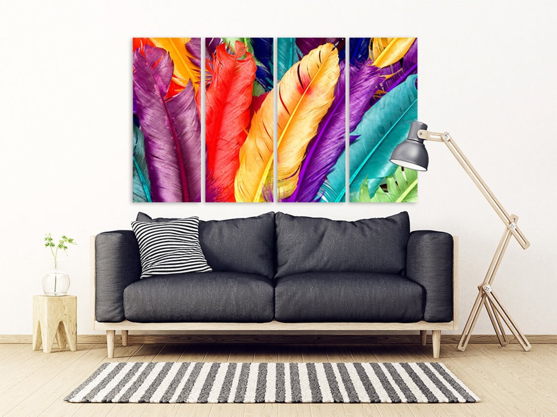 Eclectic wall art Modern wall art paintings on canvas | Etsy