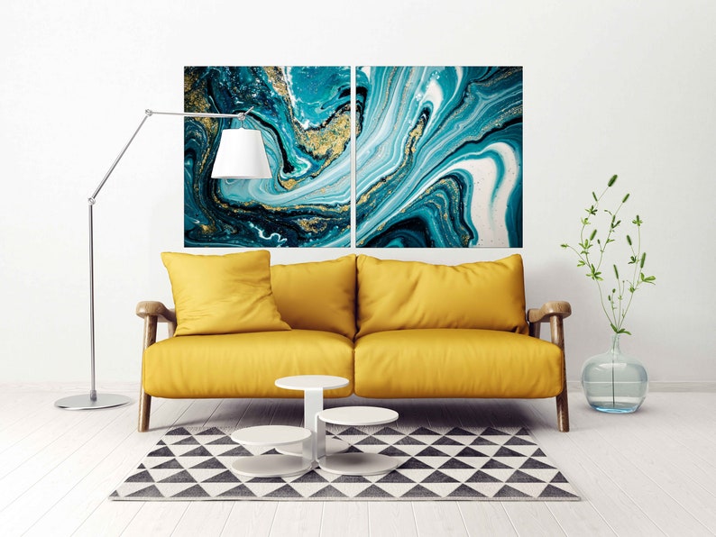 Marble Wall Decor Marble Canvas Abstract Abstract Wall Art Etsy