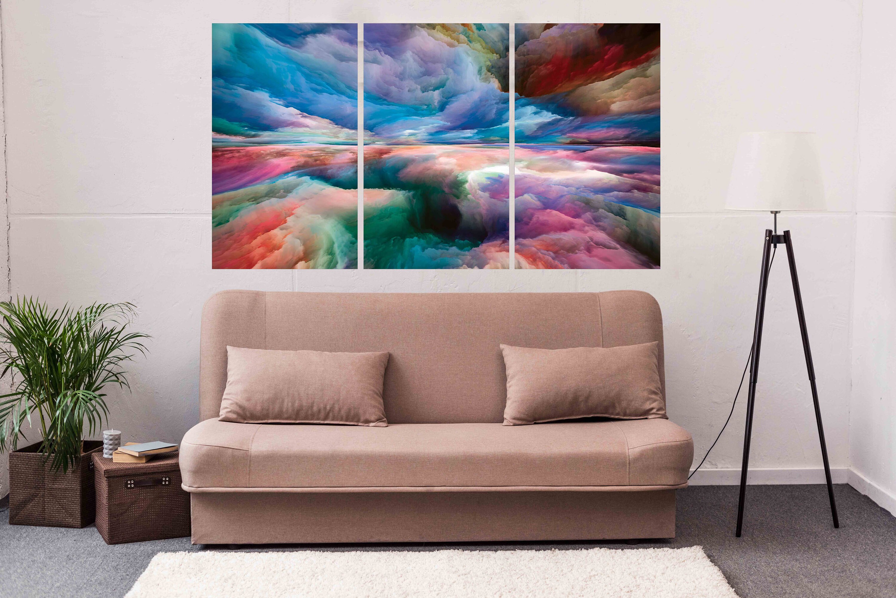 Multi panel wall art abstract canvas trendy wall artAbstract Etsy