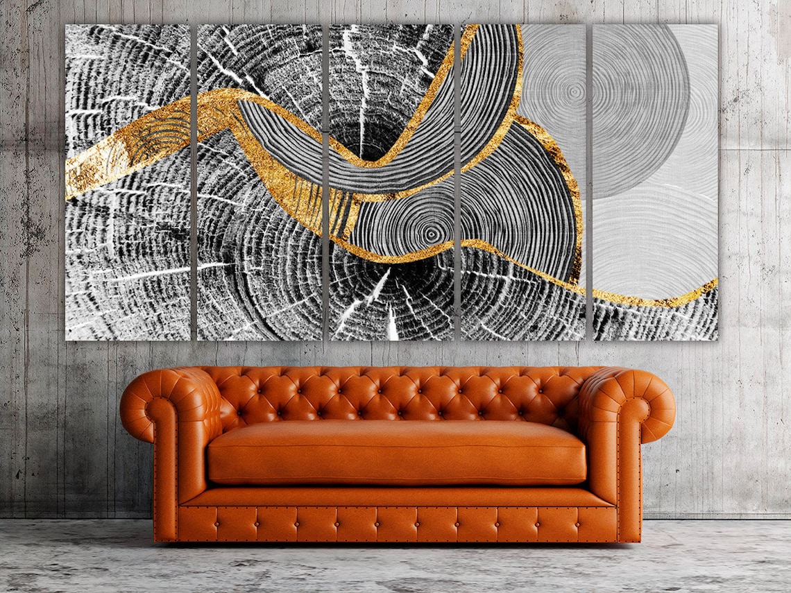 Black and Gold Abstract Wall Art Abstract Painting Abstract Etsy