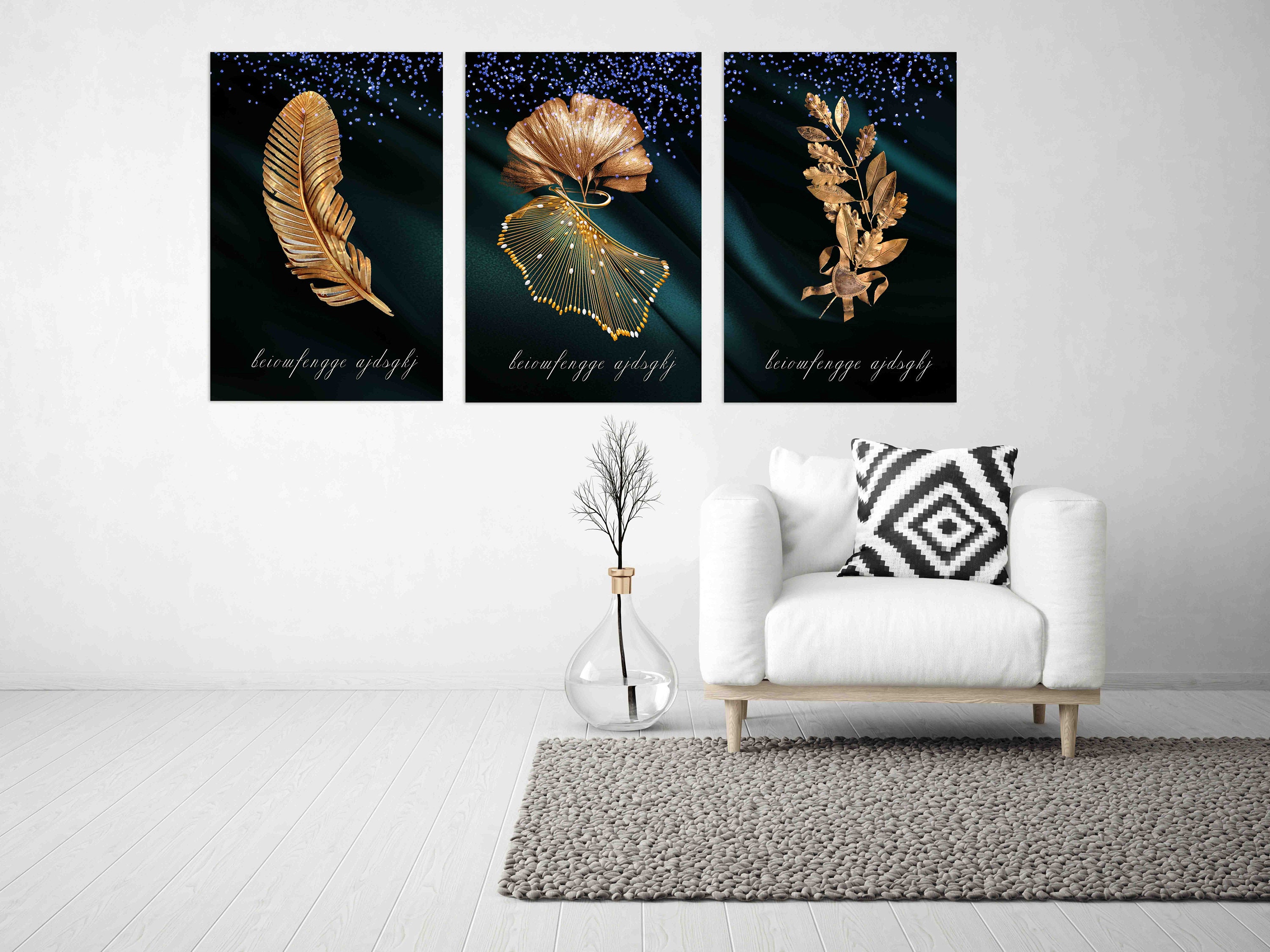 Feathers Art Print Abstract Wall Art Paintings on Canvas - Etsy