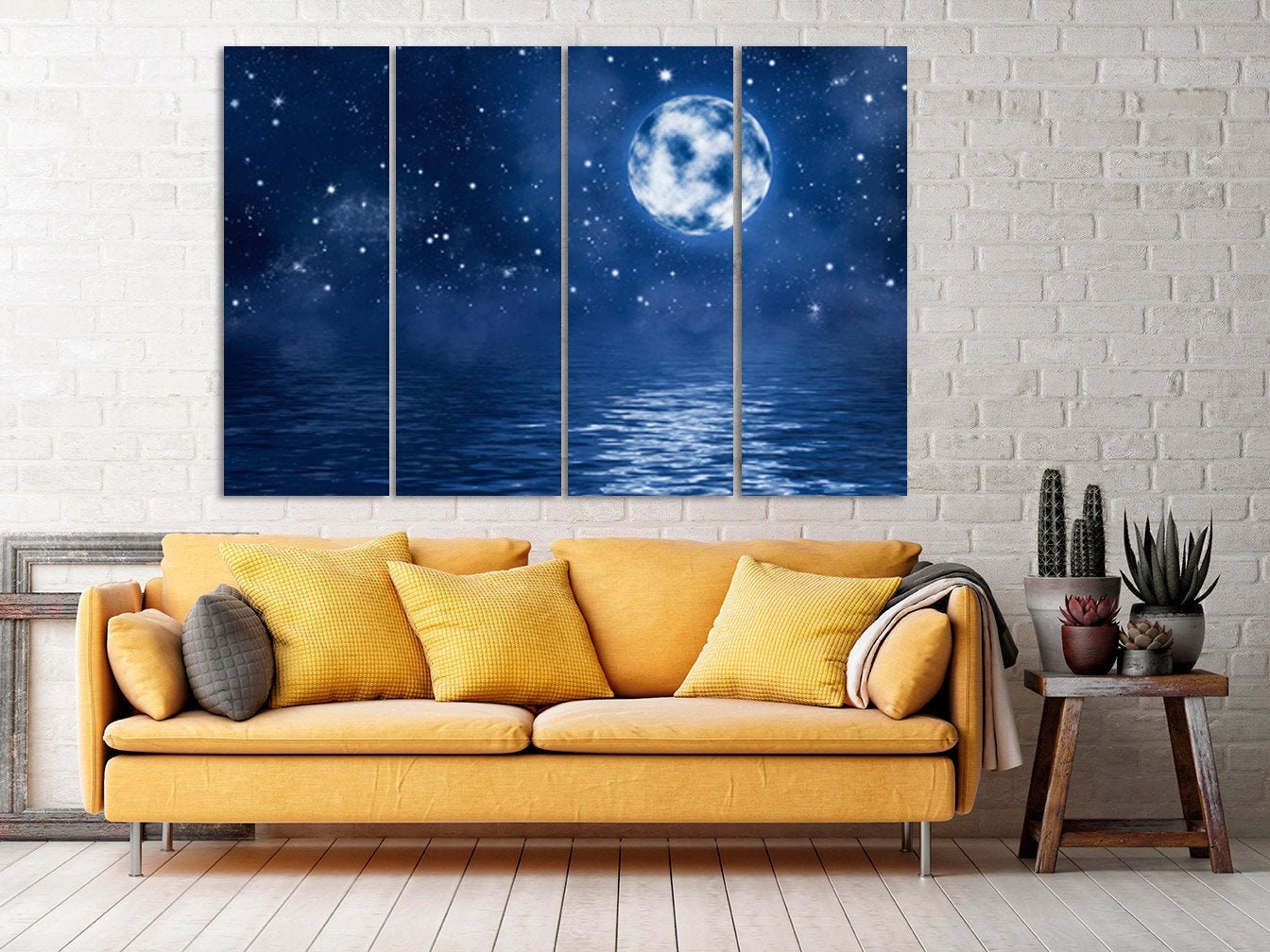 Moon Fantasy Wall Art Very Large Wall Art Outer Space Home Etsy UK