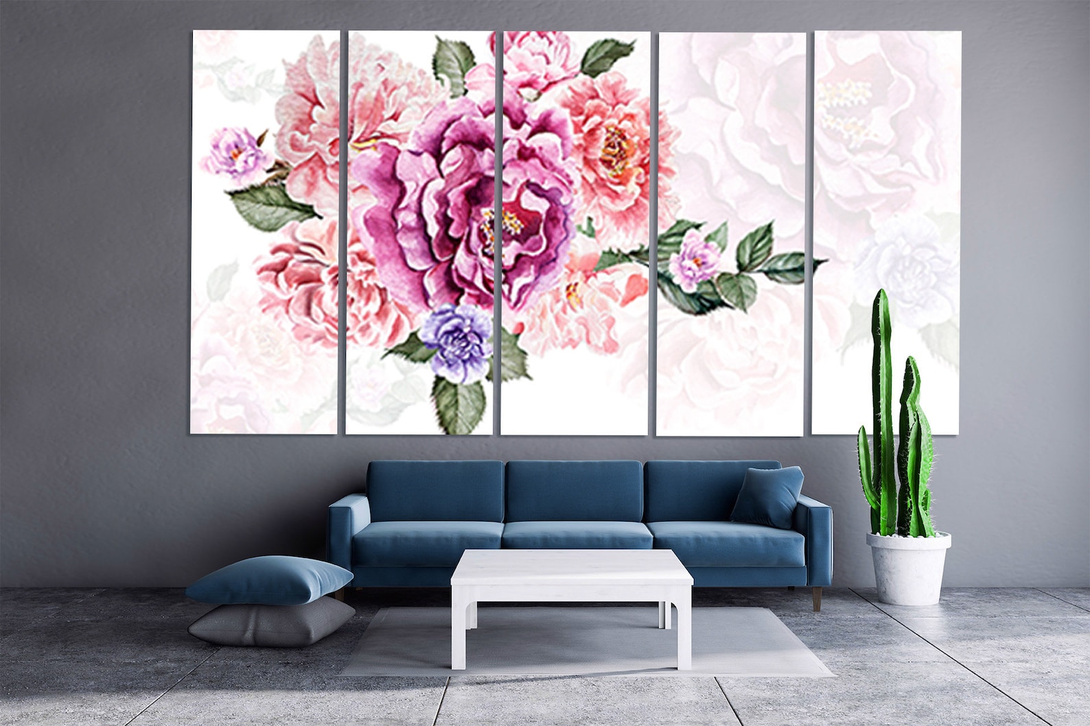 Wall Art Boho Flowers Botanical Paintings Flowers Wall Art - Etsy UK