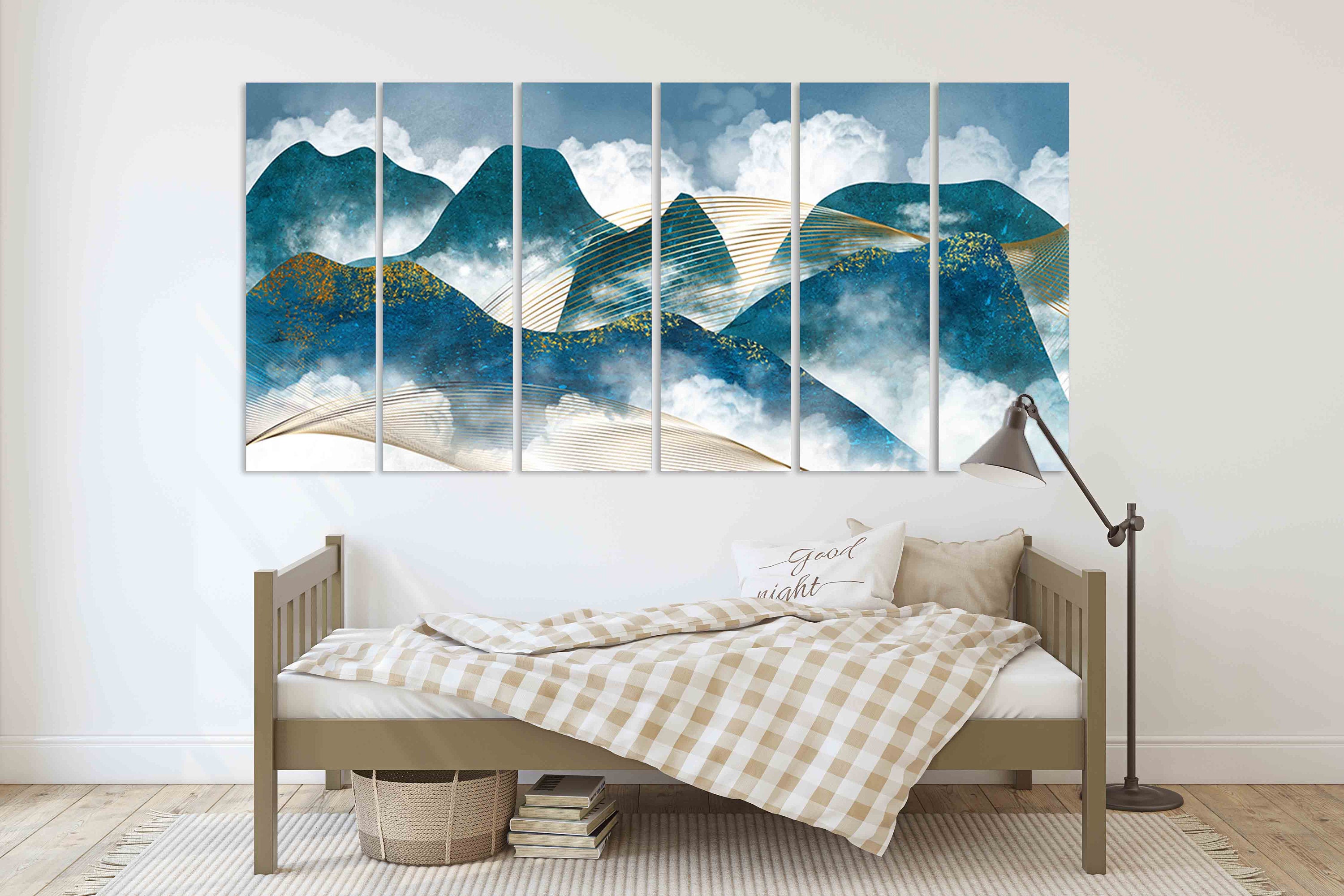 Blue Ridge Mountains Wall Art Mountain Line Art Wall Print - Etsy