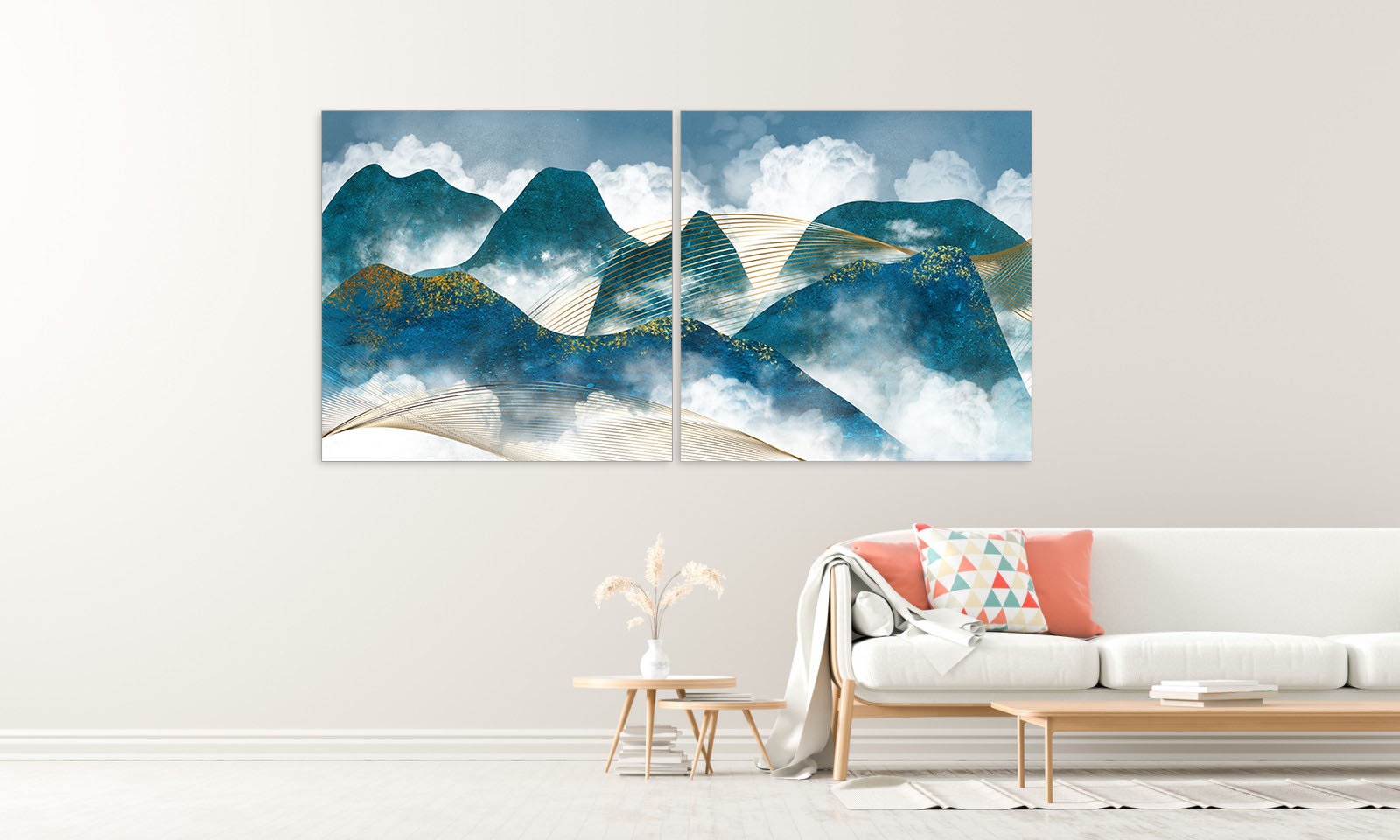 Blue Ridge Mountains Wall Art Mountain Line Art Wall Print Etsy