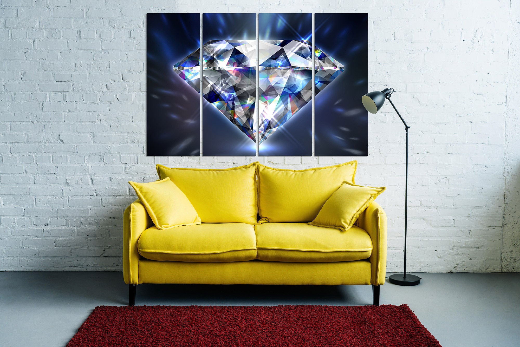 diamond-wall-art-modern-wall-art-paintings-on-canvas-home-etsy