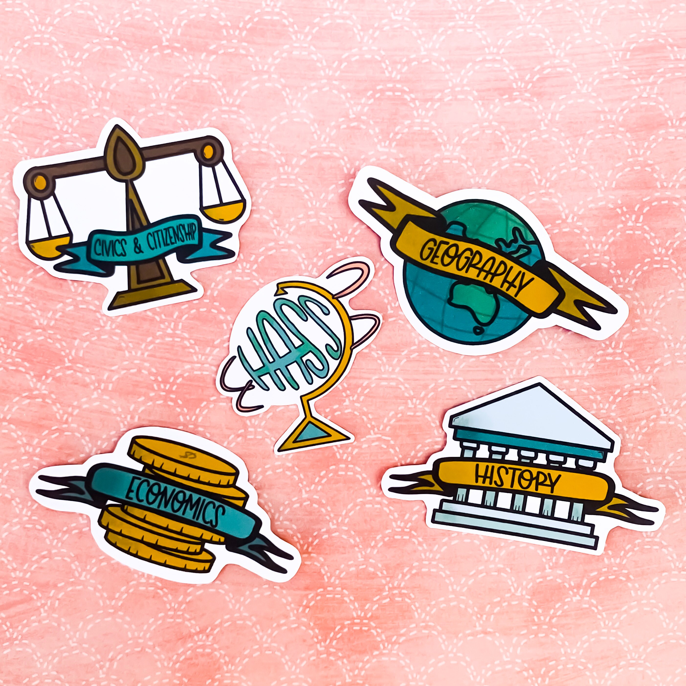 Humanities and Social Studies Subject Sticker Pack Etsy