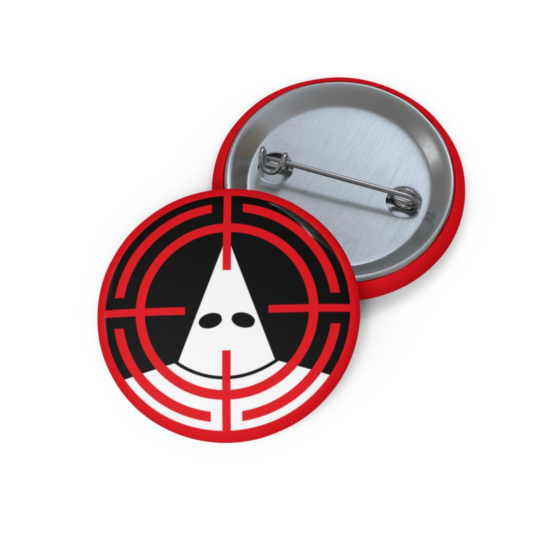 Kkkross Hair Button Pin 1.25