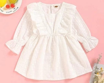 white eyelet dress baby girl